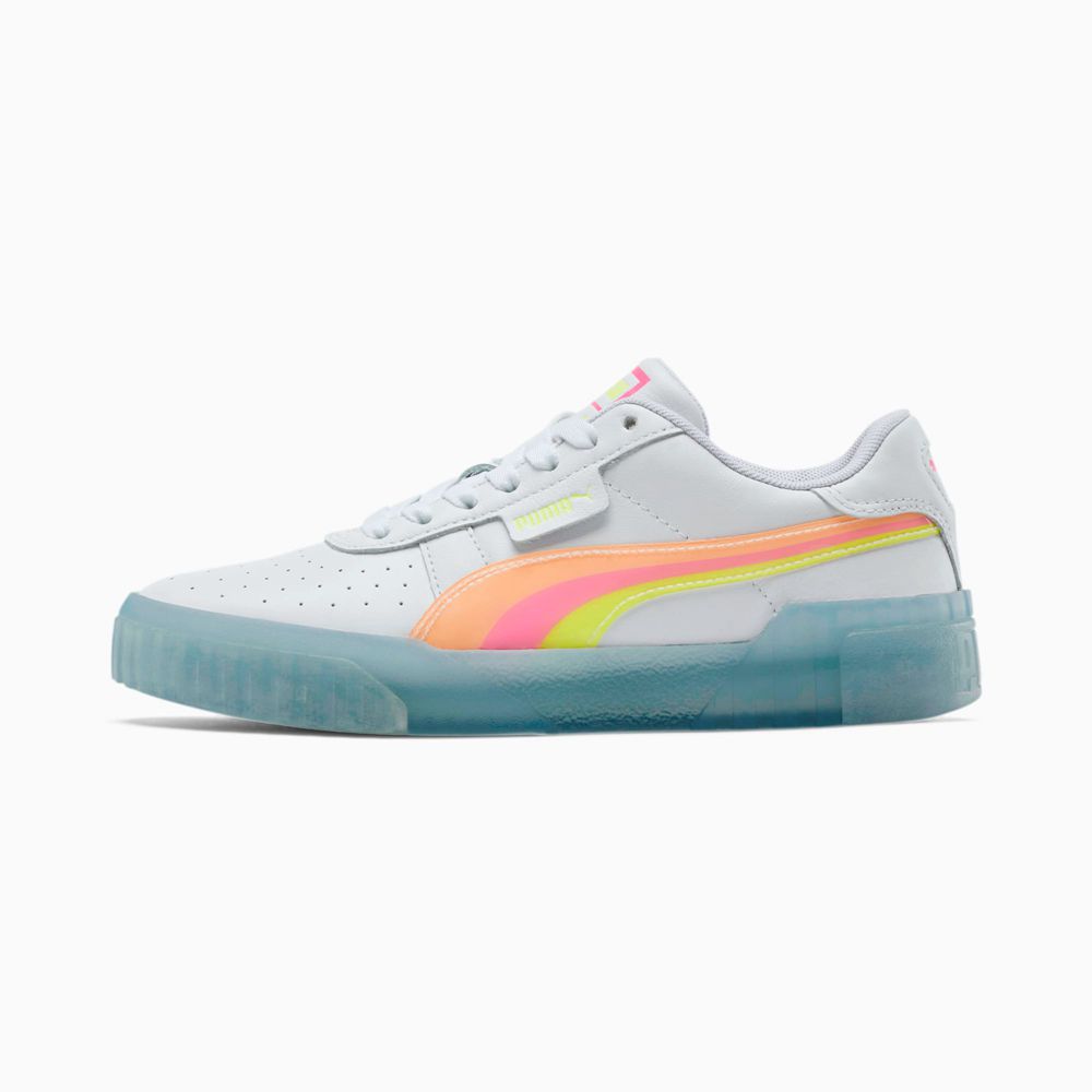 Puma Cali Neon Iced Női Sportcipő - Fehér/Rózsaszín ( Hungary - LXVPG7984 )